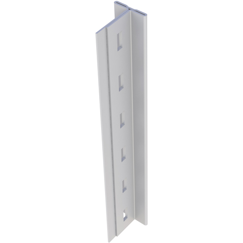 Montant en T pour rayonnage enclenchable Interlok, Acier, Hauteur 112" Seaboard Timber Mart