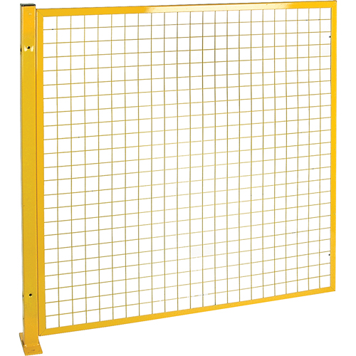 Mesh Style Perimeter Guard, 4' H x 4' W, Yellow Seaboard Timber Mart