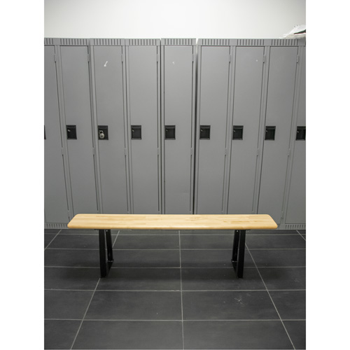 Locker Room Bench, Wood, 48" L x 9-1/4" W x 16-1/2" H Seaboard Timber Mart