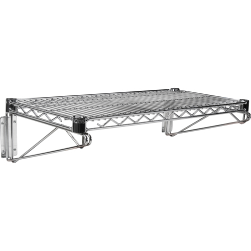 Ensemble d'&eacute;tag&egrave;re murale en treillis, Simple Support, 200 lb Capacit&eacute;, 14" p Seaboard Timber Mart
