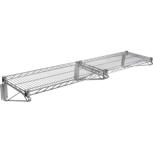 Ensemble d'&eacute;tag&egrave;re murale en treillis, Double Support, 200 lb Capacit&eacute;, 14" p Seaboard Timber Mart