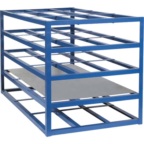 Horizontal Sheet Racks, 103" W x 55" D x 48" H, 2000 lbs. Capacity Seaboard Timber Mart