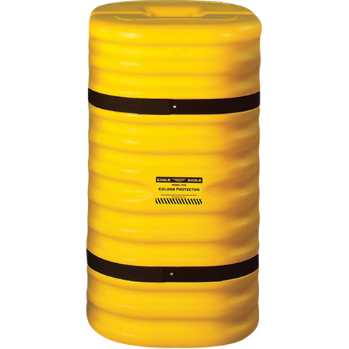 Column Protector, 12" x 12" Inside Opening, 24" L x 24" W x 42" H, Yellow Seaboard Timber Mart