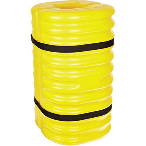 Column Protector, 12" x 12" Inside Opening, 24" L x 24" W x 42" H, Yellow Seaboard Timber Mart