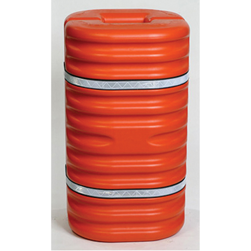 Column Protector, 10" Inside Opening, 24" L x 24" W x 42" H, Orange Seaboard Timber Mart