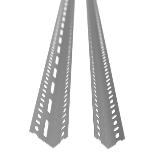 Montant &agrave; corni&egrave;re perfor&eacute;e, Acier galvanis&eacute;, Hauteur 72" Seaboard Timber Mart