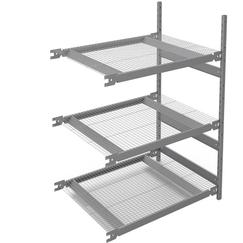 Wide Span Storage Shelving, Steel, Boltless, 1340 lbs. Capacity, 42" W x 60" H x 32" D Seaboard Timber Mart