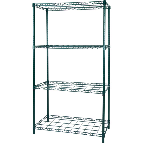 Dry Rack Shelving, 4 Tiers, 36" W x 63" H x 18" D Seaboard Timber Mart
