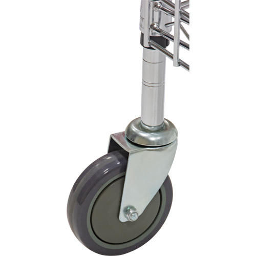 Chariot de s&eacute;curit&eacute;, Chrom&eacute;, 48" x 69" x 24", Capacit&eacute; 500 lb Seaboard Timber Mart