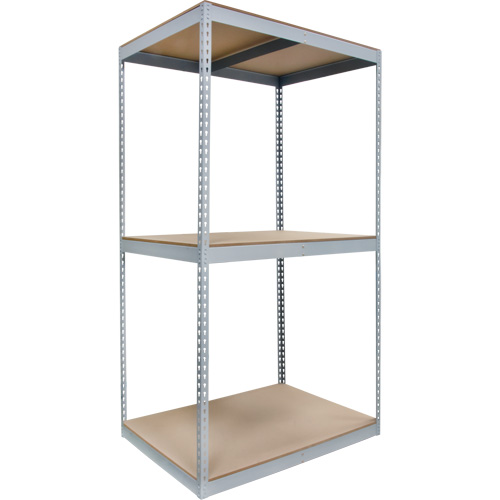 Heavy-Duty Shelving, Steel, Boltless, 750 lbs. Capacity, 72" W x 84" H x 24" D Seaboard Timber Mart