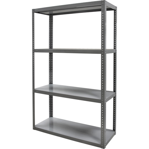 Heavy-Duty Shelving, Steel, Bolted, 3000 lbs. Capacity, 36" W x 72" H x 24" D Seaboard Timber Mart