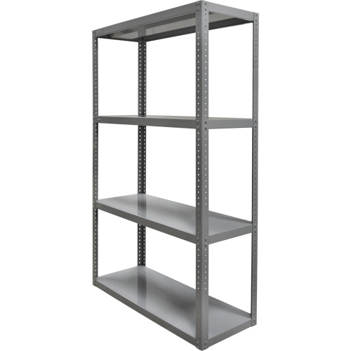 Heavy-Duty Shelving, Steel, Bolted, 3000 lbs. Capacity, 36" W x 72" H x 24" D Seaboard Timber Mart
