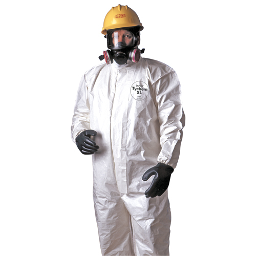 Tychem&reg; 4000 Coveralls, Large, White Seaboard Timber Mart