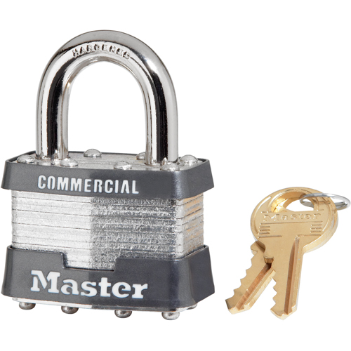 Commercial Padlock, Keyed Different, Laminated Steel, 1-3/4" Width Seaboard Timber Mart