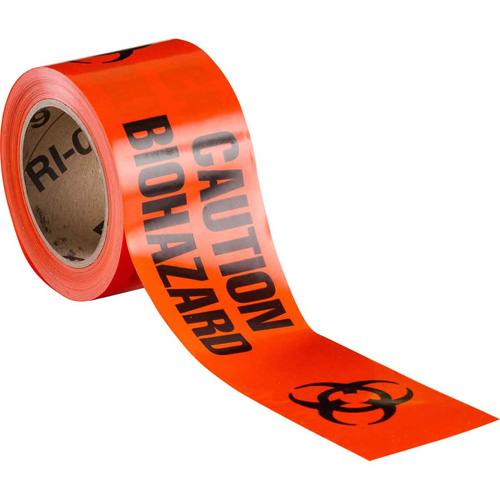 Ruban pour barricade, Anglais, 3" la x 200' lo, 3 mils, Noir/orange Seaboard Timber Mart