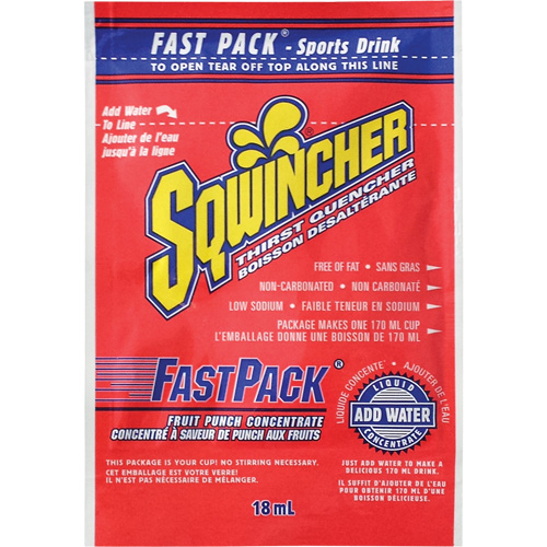 Sqwincher&reg; Boisson de r&eacute;hydratation Fast Pack, Emballage-portion, Punch aux fruits Seaboard Timber Mart