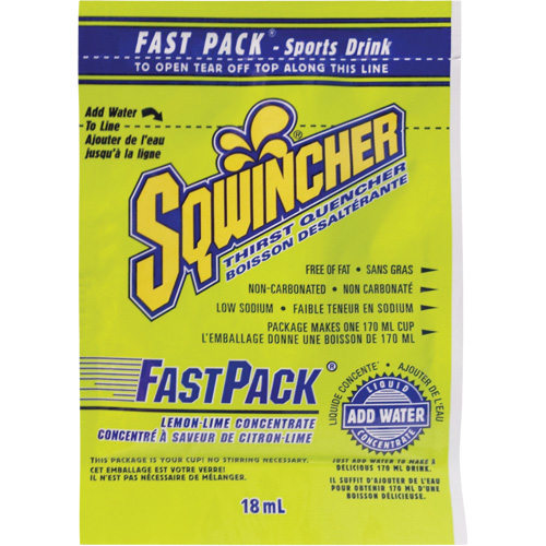 Sqwincher&reg; Boisson de r&eacute;hydratation Fast Pack, Emballage-portion, Citron-lime Seaboard Timber Mart