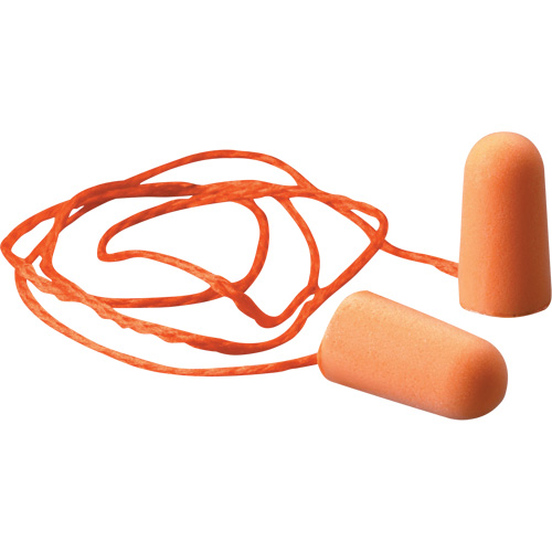 Bouchons d'oreilles en mousse E-A-R, Paire - Sac en poly, Avec cordon Seaboard Timber Mart