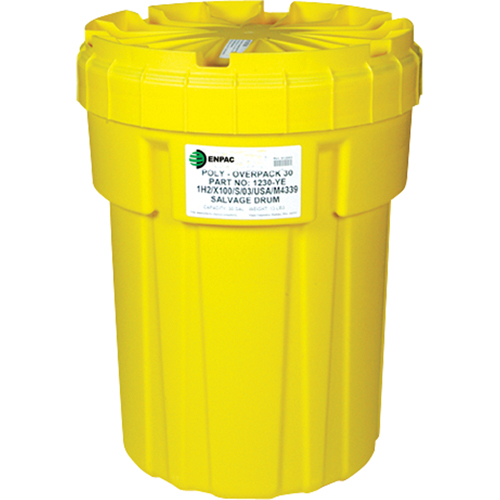 Poly-Overpack&reg; 30 Salvage Drum, 30 US gal., Stationary Seaboard Timber Mart