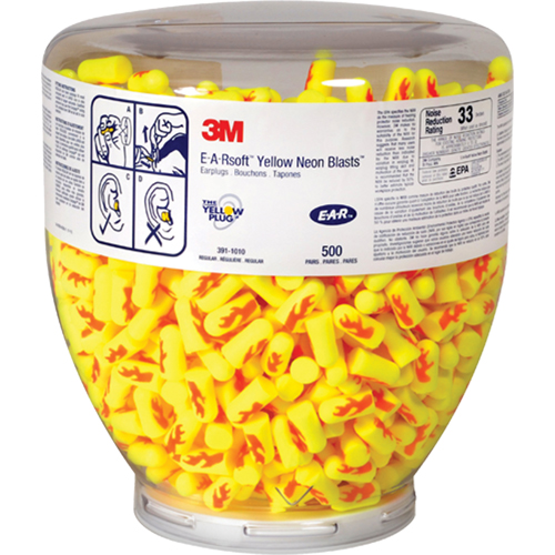 E-A-Rsoft Yellow Neons Earplugs, Bulk - Canister Seaboard Timber Mart