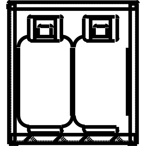 Armoires en aluminium pour bouteilles GPL, nbre de bouteilles: 4, 30" , 32" , 33-1/2" , Argent Seaboard Timber Mart