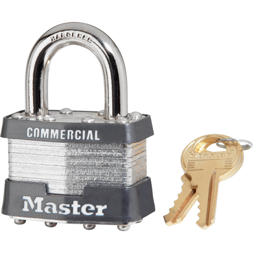 Cadenas lamin&eacute;, Argent, Cl&eacute;s identiques, Acier lamin&eacute;, Largeur de 1-3/4" Seaboard Timber Mart