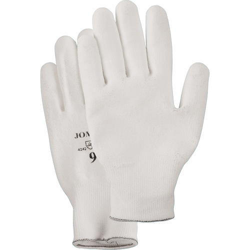 Gants enduit &agrave; paume tricot&eacute;e blanc, Taille Petit/7, Rev&ecirc;tement Polyur&eacute;thane, Enveloppe en PEHP, EN 388 niveau 2 Seaboard Timber Mart
