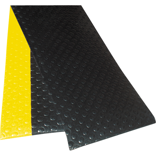 No. 417 Bubble Sof-Tred With Dyna-Shield Mats, Bubbled, 3' x 6' x 1/2", Black, PVC Seaboard Timber Mart