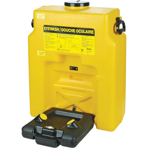 Douche oculaire, Aliment&eacute; par gravit&eacute;, Capacit&eacute; 14 gal., Conformit&eacute; ANSI Z358.1 Seaboard Timber Mart