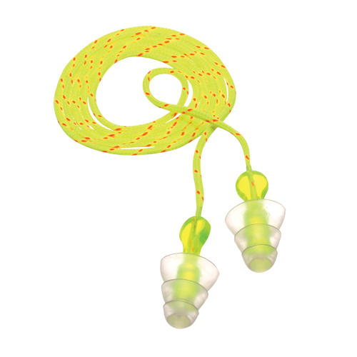 Bouchons d'oreilles r&eacute;utilisables &agrave; trois brides E-A-R, Avec cordon, Vrac - Sac en poly, 26 dB NRR, Taille unique Seaboard Timber Mart