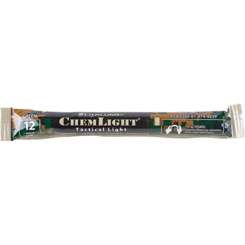 6" Cyalume&reg; Lightsticks, Green, 12 hrs. Duration Seaboard Timber Mart