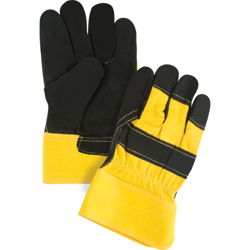 Gants d'ajusteur doubl&eacute;s pour l'hiver &agrave; chaleur sup&eacute;rieure, Grand, Paume en Cuir de vache refendu, Doublure en Thinsulate Seaboard Timber Mart