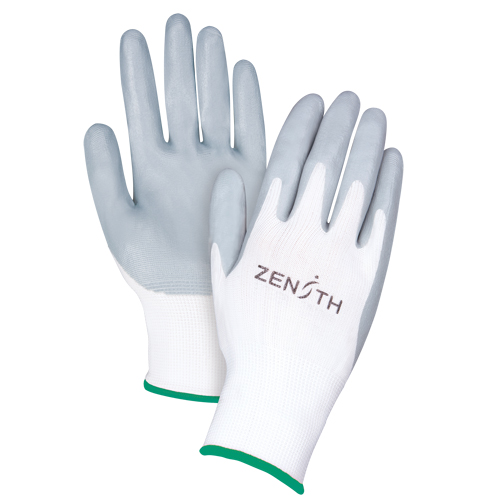 Lightweight Breathable Coated Gloves, 8/Medium, Foam Nitrile Coating, 13 Gauge, Polyester Shell Seaboard Timber Mart