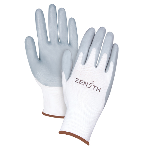 Lightweight Breathable Coated Gloves, 9/Large, Foam Nitrile Coating, 13 Gauge, Polyester Shell Seaboard Timber Mart