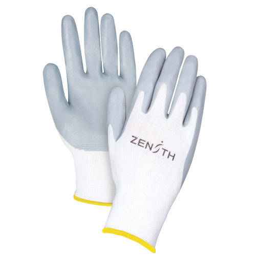 Lightweight Breathable Coated Gloves, 11/2X-Large, Foam Nitrile Coating, 13 Gauge, Polyester Shell Seaboard Timber Mart
