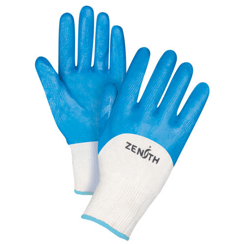 Gants enduits et tricot&eacute;s sans coutures de poids moyen, 10/T-Grand, R&ecirc;vetement Nitrile, Calibre 13, Enveloppe en Coton Seaboard Timber Mart
