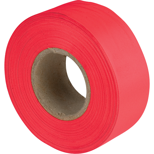 Rubans pour signalisation, 1,2" la x 300' lo, Rouge Seaboard Timber Mart