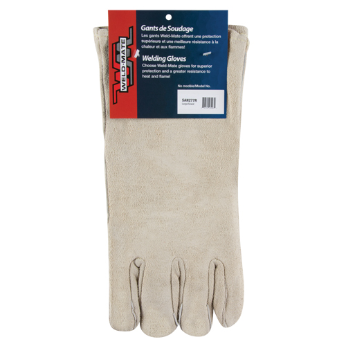 Premium Welder's Gloves, Split Cowhide, Size Large Seaboard Timber Mart