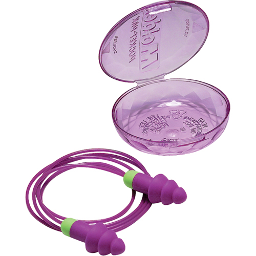 Bouchons d'oreilles r&eacute;utilisables Rockets, Avec cordon, Vrac - &eacute;tui en plastique, 27 dB NRR, Taille unique Seaboard Timber Mart