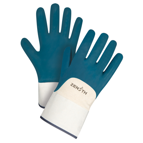 Heavyweight Safety Cuff Gloves, 10/X-Large, Nitrile Coating, Cotton Shell Seaboard Timber Mart