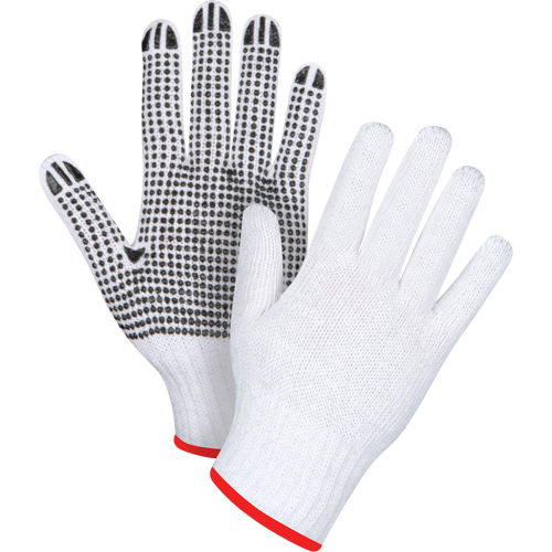 Gants tricot&eacute;s &agrave; pois, Poly/coton, Un c&ocirc;t&eacute;, Calibre 7, Petit Seaboard Timber Mart
