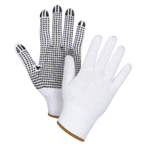 Gants tricot&eacute;s &agrave; pois, Poly/coton, Un c&ocirc;t&eacute;, Calibre 7, Grand Seaboard Timber Mart