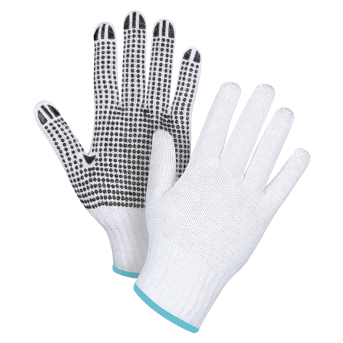 Dotted String Knit Gloves, Poly/Cotton, Single Sided, 7 Gauge, X-Large Seaboard Timber Mart