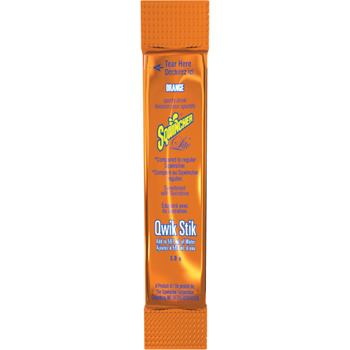 Sqwincher&reg; ZERO&reg; Qwik Stik Rehydration Drink, Powder, Orange Seaboard Timber Mart