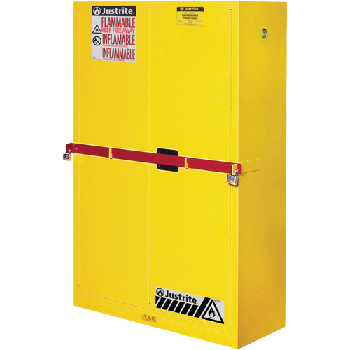 Sure-Grip&reg; Ex High Security Flammable Safety Cabinets, 45 gal., 2 Door, 43" W x 65" H x 18" D Seaboard Timber Mart