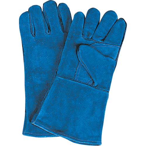 Double Palm & Thumb Welding Gloves, Split Cowhide, Size Large Seaboard Timber Mart
