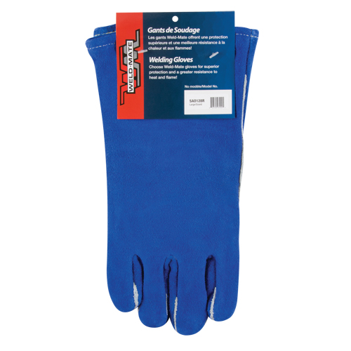 Double Palm & Thumb Welding Gloves, Split Cowhide, Size Large Seaboard Timber Mart