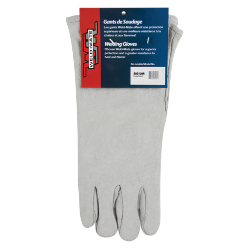 Gants de soudeur d'usage standard, Cuir de vache refendu, Taille Grand Seaboard Timber Mart