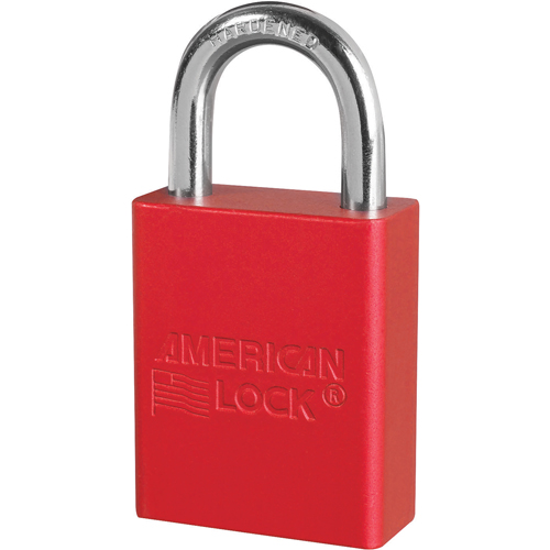 Anodized Padlock, Safety Padlock, Keyed Different, Aluminum, 1-1/2" Width Seaboard Timber Mart
