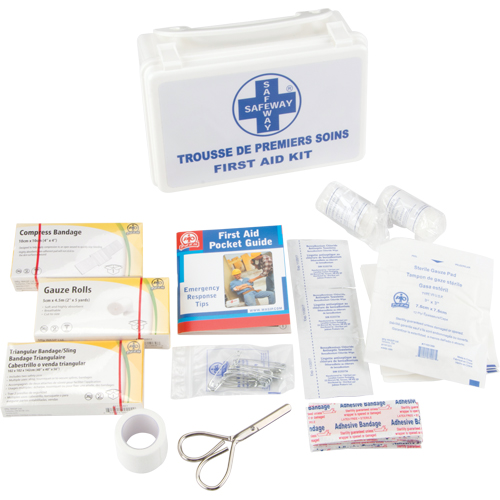 Trousse de premiers soins, Dispositif m&eacute;dical Classe 1, Boîte en plastique Seaboard Timber Mart